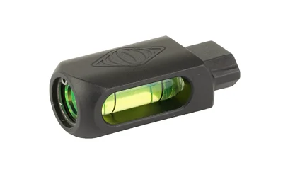 REPTILIA BUBBLE LEVEL FOR AUS MOUNT black level with green vial in angled side view