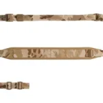 Edgar Sherman Design ESD Padded Sling Multicam Arid, laid flat with padded section and buckles