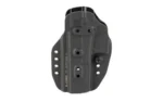 G-CODE PRIME CARRY FOR GLOCK 17/47, black holster front view with mounting holes
