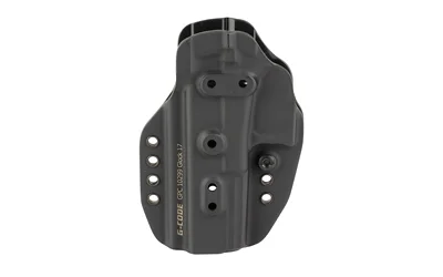 primary-18962 G-CODE PRIME CARRY FOR GLOCK 17/47, black holster front view with mounting holes