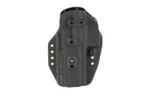 G-CODE PRIME CARRY P320F, black holster front view with mounting holes