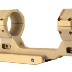 REARDEN ARGOS 34MM 1.74 FDE tan dual-ring scope mount, angled side view