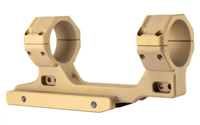 REARDEN ARGOS 34MM 1.74 FDE tan dual-ring scope mount, angled side view