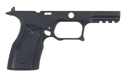SHARPS SPGFLD ECH COMPACT GRIP BLK, black chassis right-side view with textured grip and rail