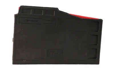 primary-18998 MAG AMEND2 CIP-532 300PRC MOD3 3RDK black box magazine, left-side view with red follower