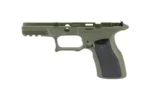 SHARPS GRIP FOR ECHELON ODG/BLK, green right-side view with black textured grip panels