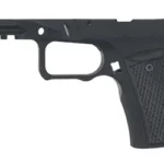 SHARPS RUGER RXM GRIP BLACK, black right-side view with textured grip panels