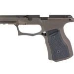 SHARPS GEN3 P365 X/XL BRZ/BLK, bronze frame side view with black textured grip panels