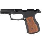 SHARPS GEN3 P365 X/XL BLK/CHRY SAFE, black frame side view with cherry grip panels
