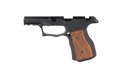 primary-19017 SHARPS GEN3 P365 X/XL BLK/CHRY SAFE, black frame side view with cherry grip panels