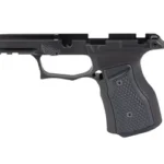 SHARPS GEN3 P365 X/XL BLK/BLK SAFE, black frame side view with black textured grip panels