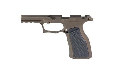 primary-19028 SHARPS GEN3 P365 XMACRO bronze side-view grip module with black grip panels and accessory rail