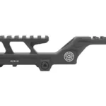 GBRS Hydra V2 Mount EOTech XPS BLK, black mount in right-side view with top rails
