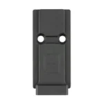Calculated Kinetics CK S&W M&P 2.0 TO ACRO P2 DT PLATE, black front view with two holes