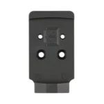 Calculated Kinetics CK WALTHER PDP 2.0 K/RMSC DT PLATE, black top view with four holes