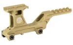 GBRS GROUP HYDRA V2 MNT KT AMPNT FDE tan optic mount, right-side angled view with rails