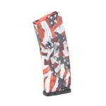MAG HEXMAG HD S2 AR15 5.56 30RD ONP angled side view with orange, white, black and gray pattern