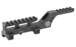 GBRS Group Hydra V2 mount, black angled side view with raised accessory rails