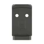 Calculated Kinetics CK Echelon to K/RMSC DT Plate, black top view with two round holes