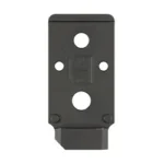 Calculated Kinetics CK S&W M&P 2.0 SRO/RMR HD DT Plate, black top view with mounting holes