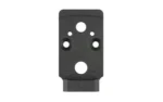 Calculated Kinetics S&W M&P 2.0 to EPS DT Plate, black plate with multiple circular holes, top view