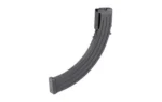 MAG DERYA TM22 22LR 25RD POLY black curved magazine, side view with ribbed body