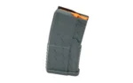 HEXMAG SHRTY 10/20 AR15, gray angled side view with hex pattern and orange follower