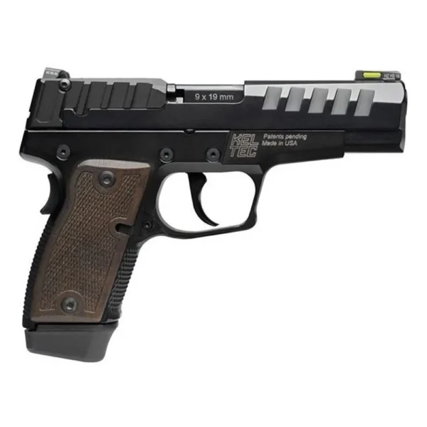 Kel-Tec Cnc Industries Inc. Kel-Tec P15 Handgun 9mm Luger 15rd Magazine 4" Barrel Black with Walnut Grips