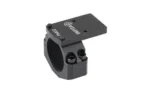 INFITAC 30MM Scope Ring Adapter RMR, black angled view with ring, plate and mounting screws