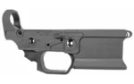 SHARPS LIVEWIRE FORGED LOWER black lower receiver, left-side view with flared magazine well
