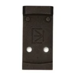 Calculated Kinetics CK FOR GLOCK G6 TO RMSC/K DT PLATE black top view with two holes and raised end
