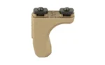 Die Free Co DFCO FULL STOP HAND STOP TAN, tan front view with curved grip and two black screws