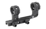 DLOC PREC 30MM CTLVR MNT 2.05-inch BLK, angled side view with raised rings and dual clamps