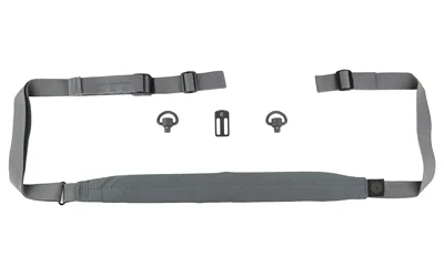 GBRS SECOND BEST SLING BUNDLE WG gray sling laid flat with buckles and loose mounting hardware