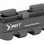 Kinetic Development Group, LLC KDG KINECT MLOK Single 3 Slot Pic Rail, black angled view with twin tabs