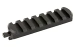 Kinetic Development Group, LLC KDG KINECT MLOK Double 7 Slot Pic Rail, black angled top view