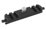 Kinetic Development Group, LLC KDG KINECT MLOK Harris Bipod Adapter, black top view with silver stud