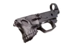 SHARPS GEN2 THE JACK BILLET LOWER, gray angled side view with skull-shaped magazine well