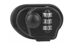 Firearm Safety Devices Corporation FSDC Combo Trigger Lock, black front view with number dials