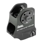 Daniel Defense DD A1.5 fixed rear sight, black, angled side view with adjustment dial