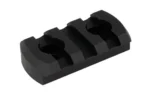 Kinetic Development Group KDG M-LOK 3 Slot Pic Rail, black, angled top view