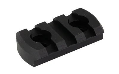 primary-19357 Kinetic Development Group KDG M-LOK 3 Slot Pic Rail, black, angled top view