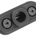 SAMSON EVOLUTION QD MOUNT black angled top view with central socket and two screws
