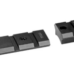 Warne Maxima Mauser FN 2PC BSE black two-piece scope bases in angled top view