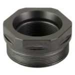 ENERGETIC TB MOUNT black threaded mount, angled view with faceted rim and internal opening