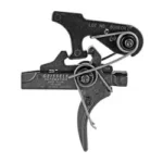 GEISSELE SUPER TRICON black side view of trigger assembly with curved trigger