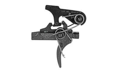 primary-19431 GEISSELE SUPER TRICON black side view of trigger assembly with curved trigger