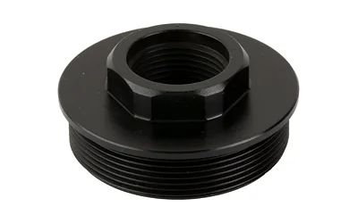 ENERGETIC DT ADAPTER black threaded adapter, angled top view with hexagonal center