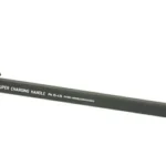 GEISSELE SPR CHARGING HNDL 7.62 BLK, black top view with extended shaft and two-sided handle