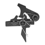 Geissele Super Dynamic Enhanced SD-E, black trigger assembly with flat trigger bow, side view